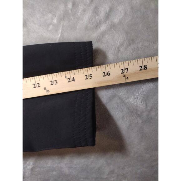 Banana Republic Womens Sz L Black Trench Coat Rain Jacket Old Money Quiet Luxury - Picture 11 of 13